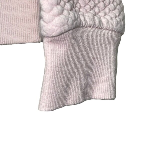 Marc Jacobs NY Performance Pink Hoodie Sweatshirt  Quilted Pull Over Size Medium - Picture 3 of 8